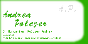 andrea polczer business card